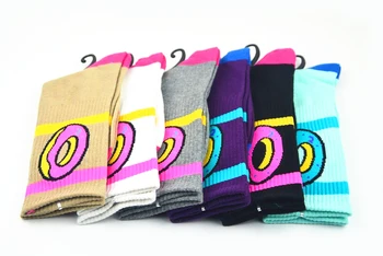 

5pairs /Lot oddest Future Donut Socks Cotton Long Basketball Sport Socks Male Stockings Women Men's Calcetines Unisex socks