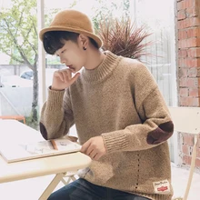 2019 Winter Trend Wild Knit Sweater Thickening Twist Corduroy Men's Casual Loose Round Neck Sweater