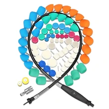 SPTA автомобильный мини полировальный набор инструментов для колес, фар и дверных ручек полировочные колодки гибкий вал для роторного полировщика