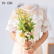 Букет невесты Мода Высокое качество невесты Букеты Свадебные Прямая вьющаяся Роза из искусственного шелка Гортензия цветок розовый Гипсофилы фоны для фотосъемки в свадебном стиле с расходные материалы