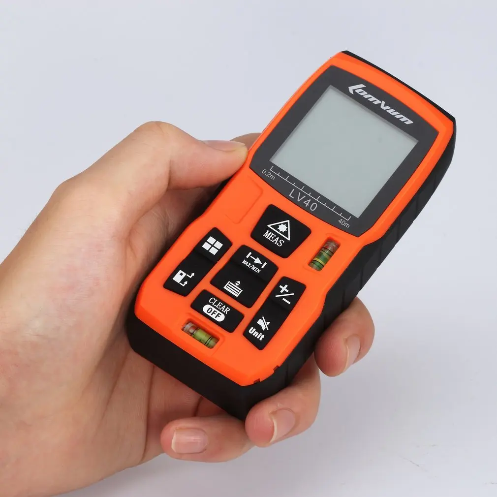 Portable Handheld Digital Laser Rangefinder Distance Meter Measure Tape 40m Range Finder Area Volume Measure Diastimeter Portable Handheld Digital Laser Rangefinder Distance Meter Measure Tape 40m Range Finder Area Volume Measure Diastimeter