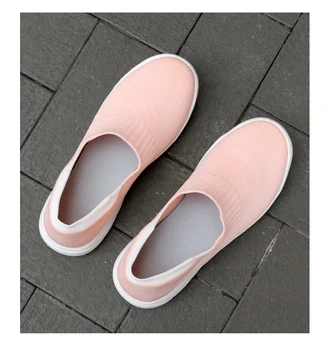 

Women Running Shoes Fashion Breathable Walking Mesh Flat Shoes Woman White Sneakers Women 2020 174400