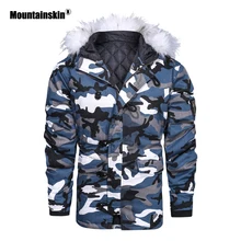 Moutainskin, новинка, зимняя мужская парка, пальто, теплый хлопок, камуфляжная куртка, толстая, мужская, повседневная, зимняя куртка, Мужская брендовая одежда, SA847