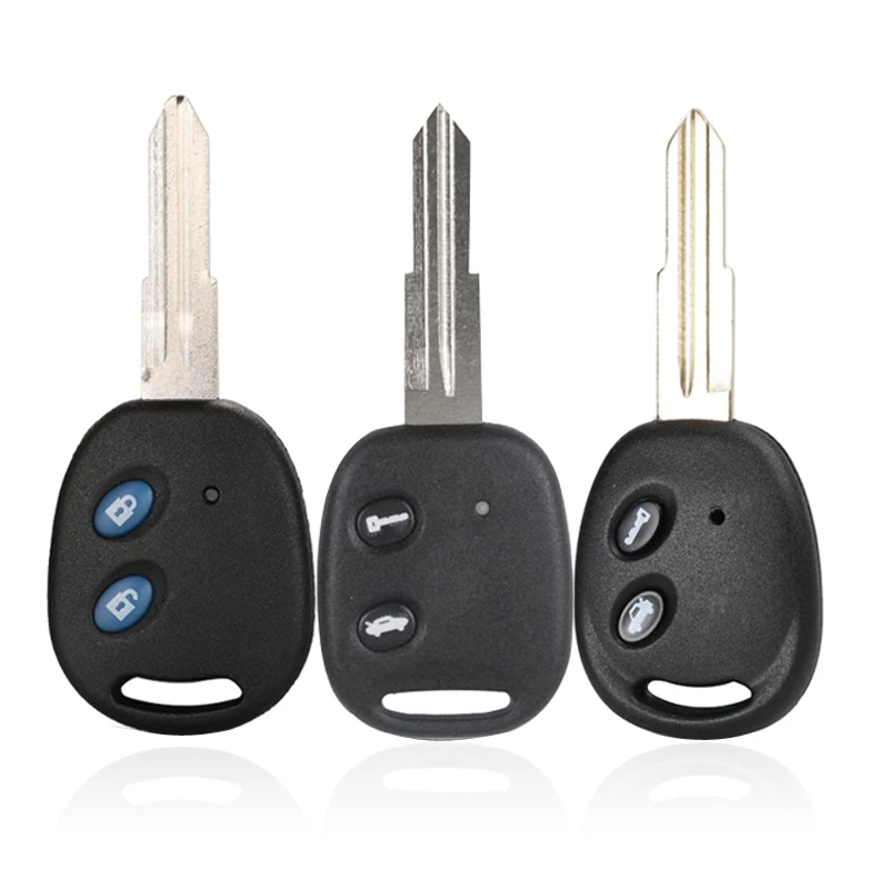 Jingyuqin 15 шт. дистанционный ключ оболочки для Chevrolet LOVA Sail Epica Lechi Spark 2 кнопки Uncut латунный ключ лезвие пустой Замена