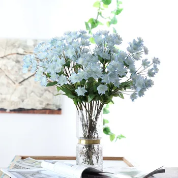 

10set/Lot Artificial Flowers For Home Autumn Decoration Fake Dried Flowers Stamens High Quality In Batch Artificial Plant ZJH023