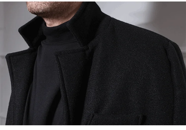 Мужское пальто, длинное, выше колена, Европа и США, простое, японское, ретро, Вторая мировая война, свободный, брендовый плащ
