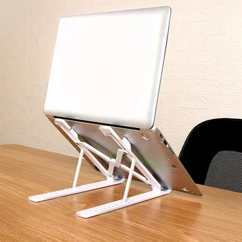 

Notebook Laptop Holder Stand Adjustable Height Foldable Portable Computer Bracket Cradle Lifting Cooler Holder with Non-slip Pad