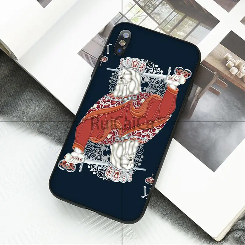 Poker Spades A joker Spades K.