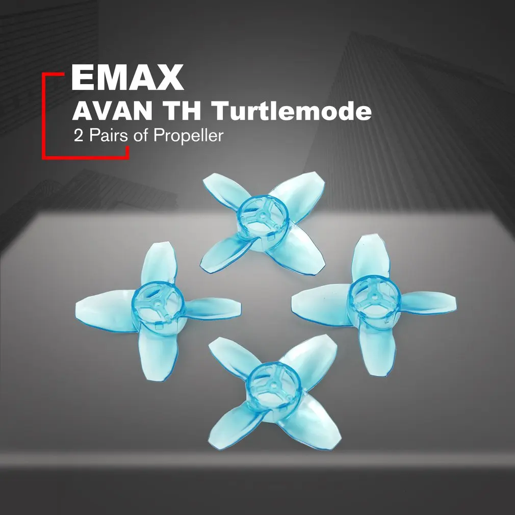 2 пары EMAX AVAN TH Turtlemode пропеллеры лезвия гоночный Дрон Квадрокоптер часть 40 мм CW CCW самолет БПЛА запасные аксессуары