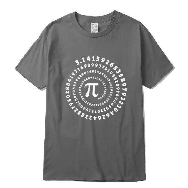 Men's T-shirt 100% cotton short sleeve Mathematical geometry printed men Tshirt  o-neck street style cool funny loose T-shirt TS-2018325