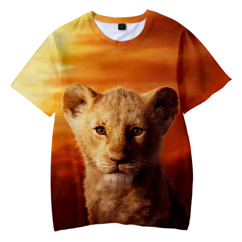 The Lion King Kid's t shirt Boys Girls Hot Fashion Summer Soft Comfortable Kids T shirt 3D Print Lion King Children T-shirt