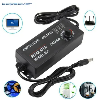 

capsaver Power Adapter 3-24V 5A Adjustable AC Adapter Fast Charging Adaptor AC Adaptor with DC Port Universal for Appliance