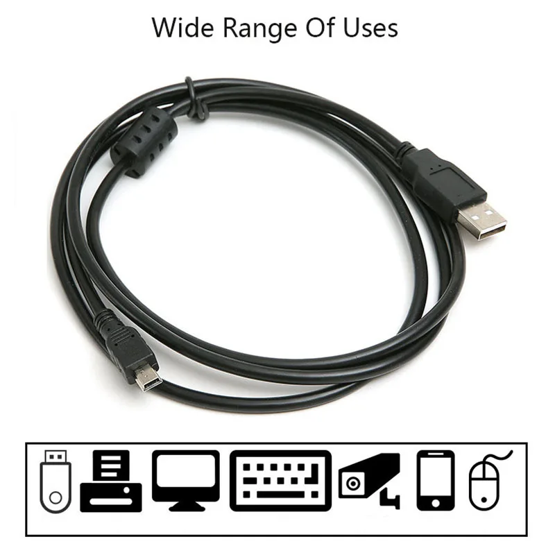 

5 Pin Mini USB Cable Data Sync Charging Cord for Camera, Nuvi, GPS, PS3, MP3 Lot Wire