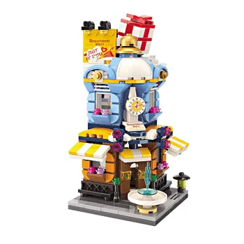 

Enlighten 389Pcs Colorful Street View Series MOC Small Particle DIY Building Block Stem Toy -Department Store/Babysbreath Garden