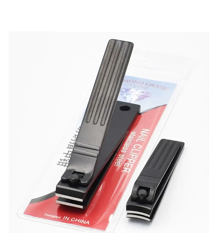 High Quality Black Nail Clipper Straight Blades Nipper Toenail Cutter Fingernail Trimmer Manicure Pedicure Tools For Man Women