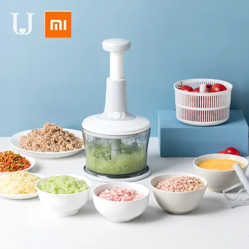 

Xiaomi Meat Grinder Mincer Kitchen Hand-power Food Chopper Fruit Vegetable Nuts Herbs Garlic Cutter Food Processor Slicer