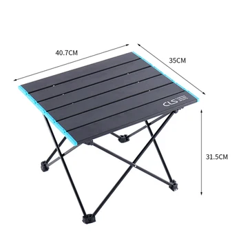

Outdoor Portable Folding Aluminum Table Lightweight Camping Picnic With Bag Excellent Workmanship And Long Service Life