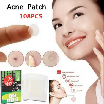 

BellyLady 108PCS Invisible Acne Stickers Oil Control Isolation Acne Concealer Makeup Acne Pimple Master Patch (Boxed)