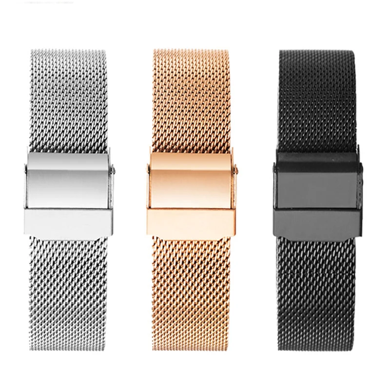 

10-24mm For DW Watch Steel Band Mesh Strap for Daniel Wellington Watch Band Metal Ultra-thin Universal Stainless Steel Bracelet