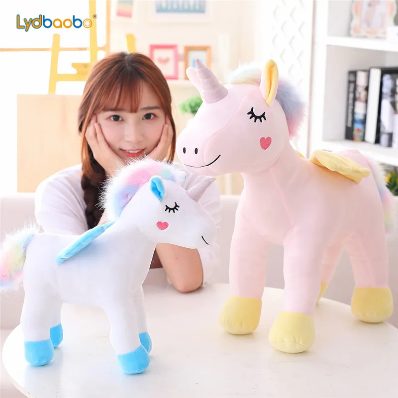 

30/45cm New Kawaii Unicorn Horse Plush Toys Kids Lovely Animal Unicorn Hand Toys Birthday Gift For Children High Quality Plush