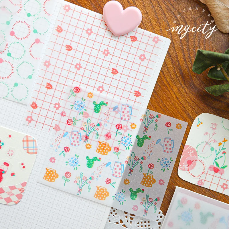 Серная кислота бумаги штока бумаги маленькая Коллекция серии креативные свежие Ручные украшения декоративные базовые бумаги