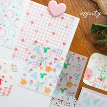 Серная кислота бумаги штока бумаги маленькая Коллекция серии креативные свежие Ручные украшения декоративные базовые бумаги