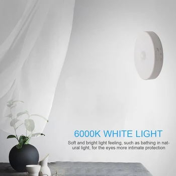 

Human Body Sensor Aisle Wardrobe USB Charging Lamp Human Body Sensor with Magnetic Base LED Induction Night Light