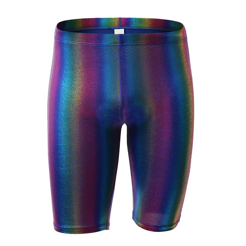 Sexy Men Tanks Tops Pants Boxer Shorts Rainbow Striped Male Stage Performance Costumes Gay Singlet Undershirts Lingerie Clubwear