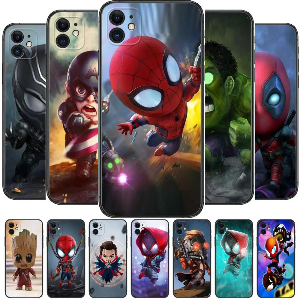 Мини чехлы для телефонов Marvel для iphone 13 Pro Max, Чехол 12 11 Pro Max 8 PLUS 7PLUS 6S XR X XS 6 Mini, мобильный сотовый мини