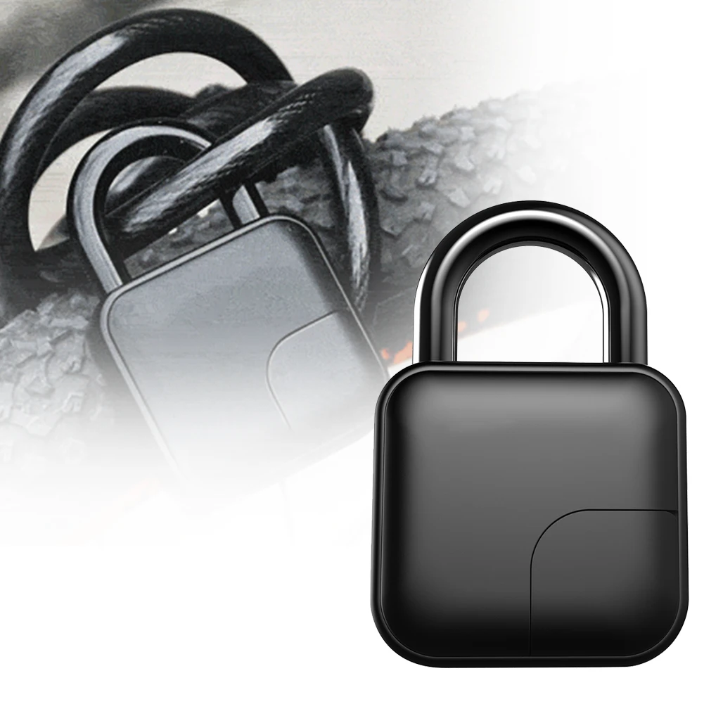 

Waterproof Smart Keyless Quick Unlock RV Trailer Zinc Alloy Fingerprint Padlock USB Rechargeable Dormitory Anti Theft Security