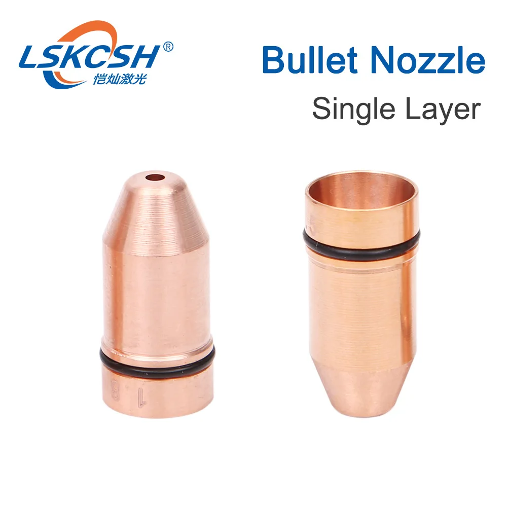 LSKCSH Lasermech Однослойная двухслойная насадка Пуля для DNE/Lasercut/Quick laser/Raytools волоконно