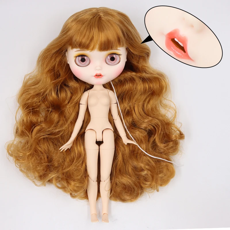 ICY factory шарнирная кукла blyth toy joint body белая кожа пользовательская кукла матовое лицо 30 см голая кукла детский подарок - Цвет: U