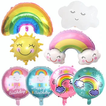 

Rainbow Cloud Sun Foil Ballons Pastel Party Candy Balloons Birthday Unicorn Party Baby Shower Party Supplies Wedding Decoration