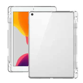 

For iPad Air 10.9 2020 Case Soft TPU Silicone Cover For iPad Air 4th Generation Slim Case Clear Back TPU Cover Pencil Holder