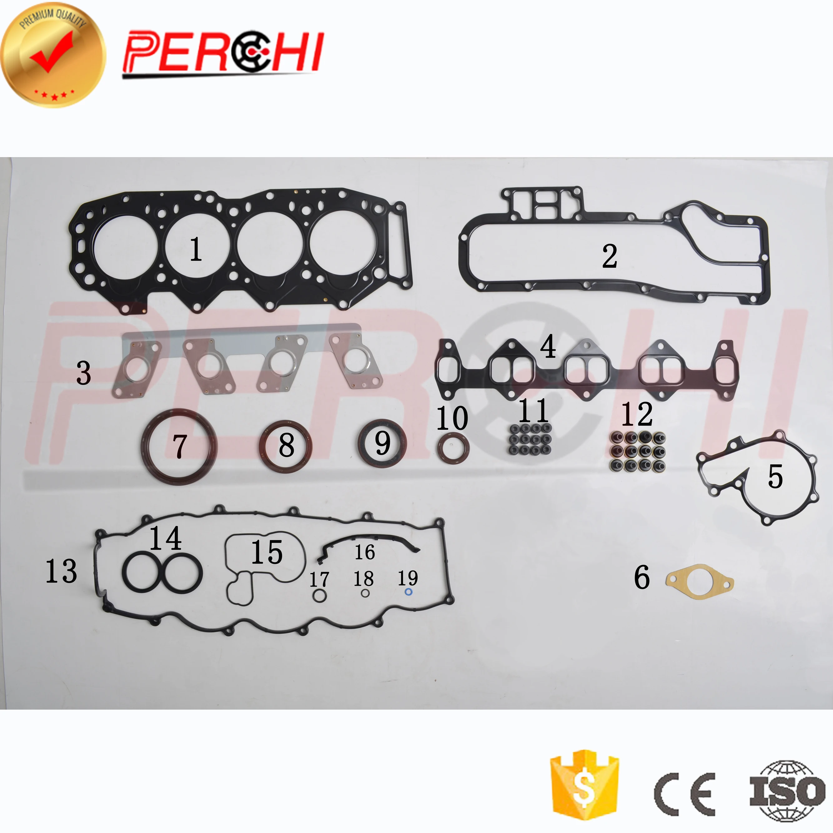 Per Ford Wl Wl-T Motore Ricostruzione Kit Set Corriere Pickup 2.5 Tddi 1998-2005 Ranger (Er, Eq, R _) 2.5 D 1999-2002 8Asx-10-271