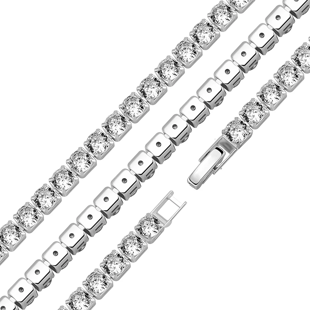TOPGRILLZ Classic Micro Tennis Necklace 2.5-5mm Iced Out CZ Tennis