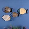 Mediterranean Wooden Creative Fish-Shaped Plate Wall Decoration Pendant Living Room Dining Room Background Wall Hanging 2