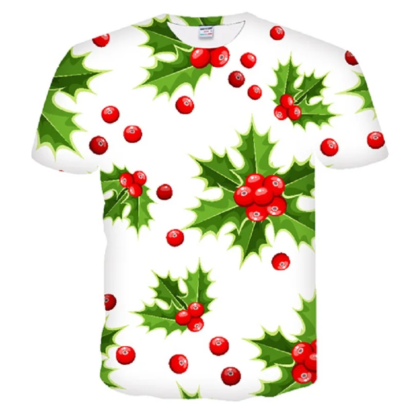 Новая футболка мужская Рождественская Футболка мужская забавная аниме одежда рождественские футболки футболка с 3D принтом кота мужские топы в стиле хип-хоп