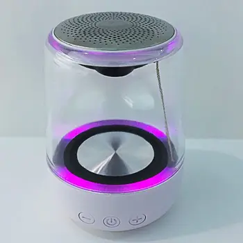 

Mini Mini Portable LED Bluetooth Speaker Night Light Changing Wireless Stereo Bluetooth 5.0 Speaker Subwoofer for Phone/PC/TF