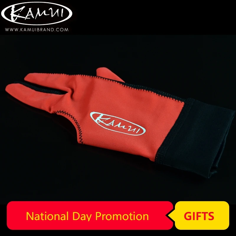 

Original Kamui Billiard Pool Cue Gloves Snooker Cue Gloves Three-finger mitts Non-slip Professional Blilliards Accessories