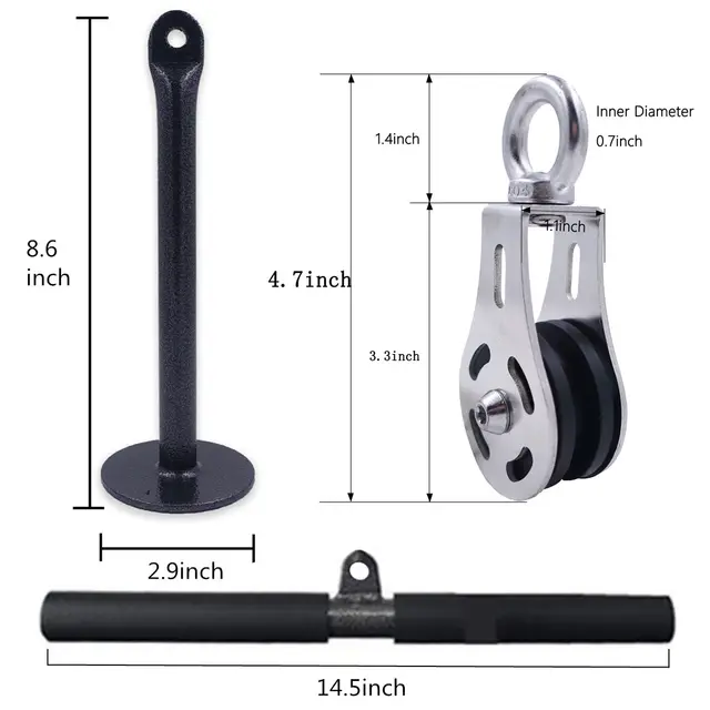 DIY Cable Pulley System Machine Attachment with Loading Pin Home Gym Crossover Tricep Pulldown Equipment Workout Accessories Multi Purpose Trainer Home GYM Equipment  https://gymequip.shop/product/diy-cable-pulley-system-machine-attachment-with-loading-pin-home-gym-crossover-tricep-pulldown-equipment-workout-accessories/