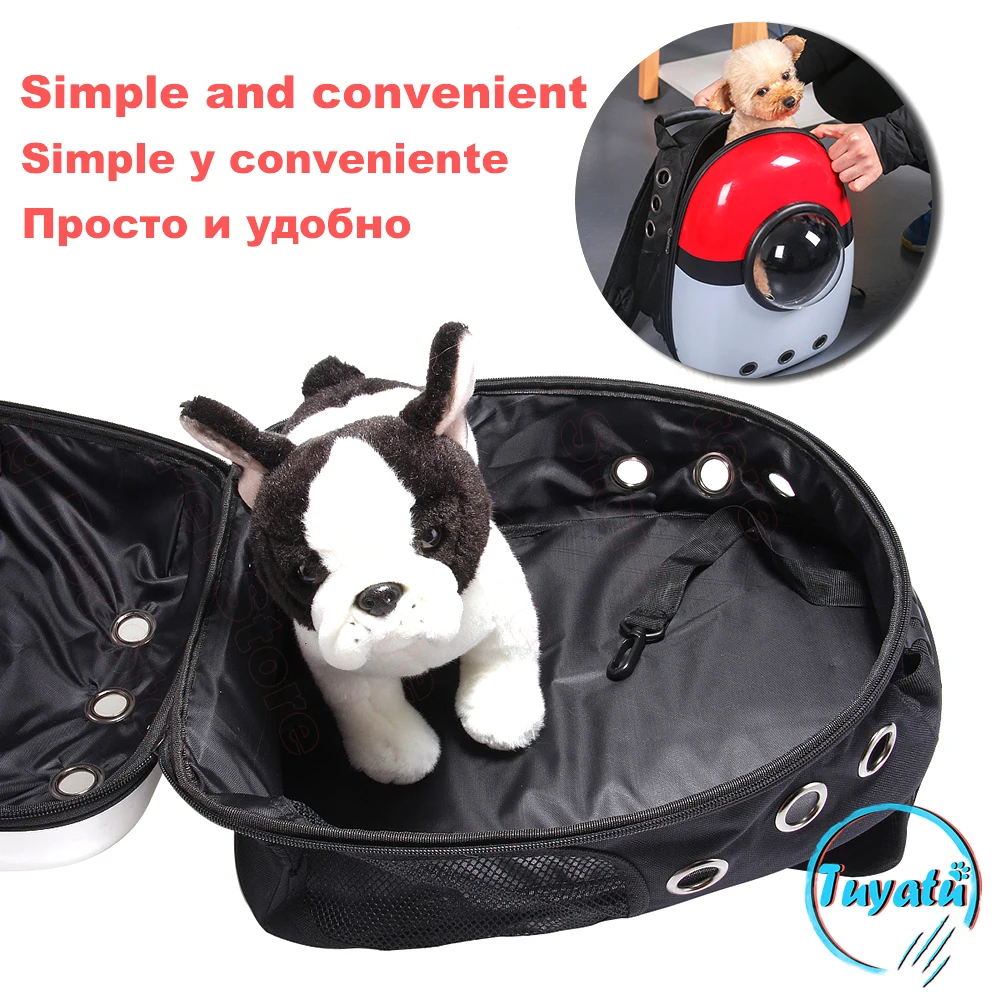 Cat Backpack Windows Carrier For Cat Plastic Backpack Space Capsule Bag For Cats Carrying Bag Handbag Travel Cats Carrier
