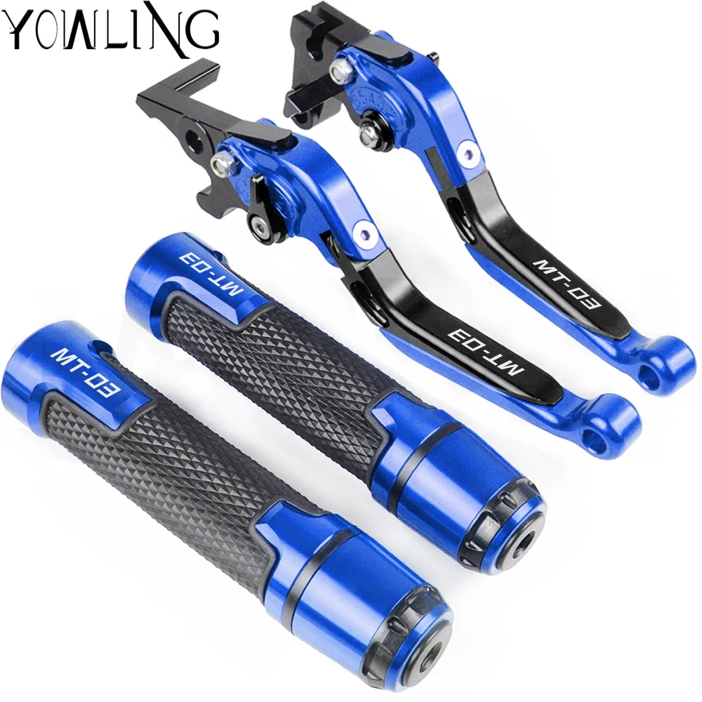 

For YAMAHA MT-03 MT03 2015 2016 2017 2018 2019 Motorcycle Adjustable Extendable Brake Clutch Levers Handlebar Hand Grips ends