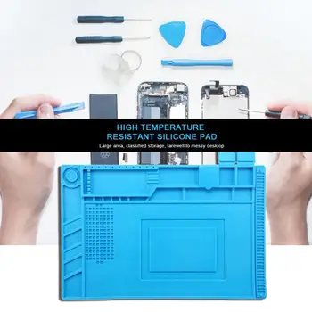 

Heat-resistant Practical Heat Gun Silicone Soldering Station Repairing Insulation Pad Phone PC Repair Tool Supplies