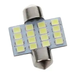 Новый фестон C5W 16 SMD СВЕТОДИОДНЫЙ 31 мм интерьерный светильник лампа белая