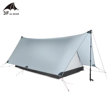3F UL GEAR Tent 20D double-sided silicone Ultralight 2 Persons Hiking Camping Tent Outdoor 3 Season Sunshade Sun Shelter Tent 4