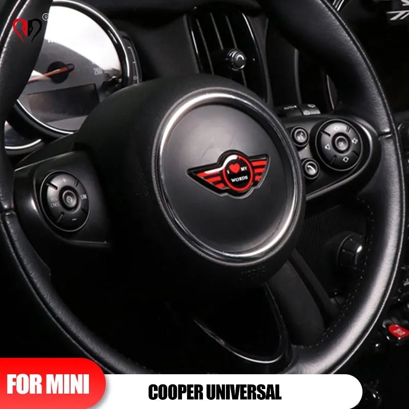 For MINI Cooper R50 R52 R53 Interior Trim Sticker Accessories Car Steering  Wheel Center Cover Styling Decoration Middle Panel - AliExpress