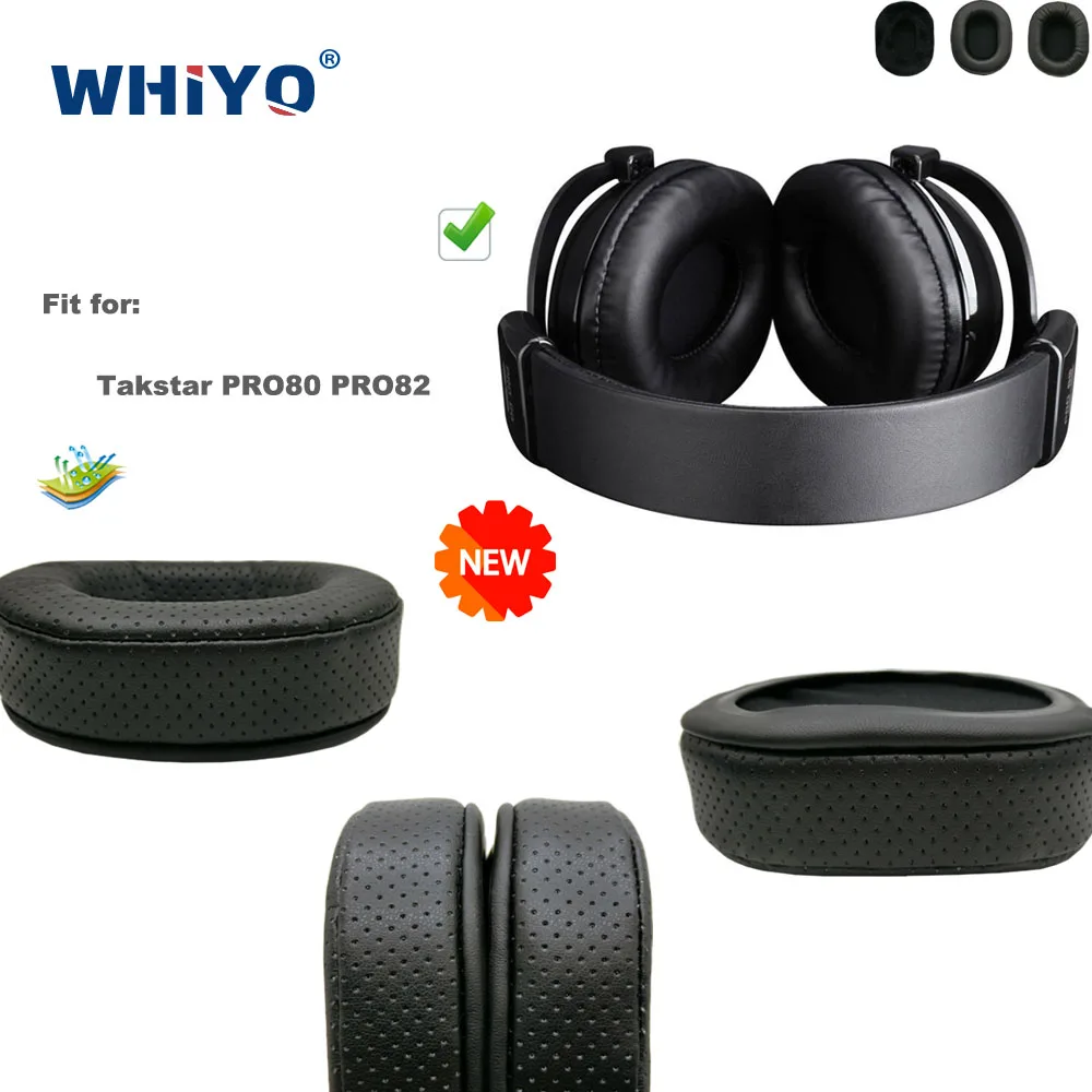 

Новые обновленные Сменные амбушюры для Takstar PRO80 PRO82, запчасти для наушников, Кожаная подушка, бархатные амбушюры для наушников