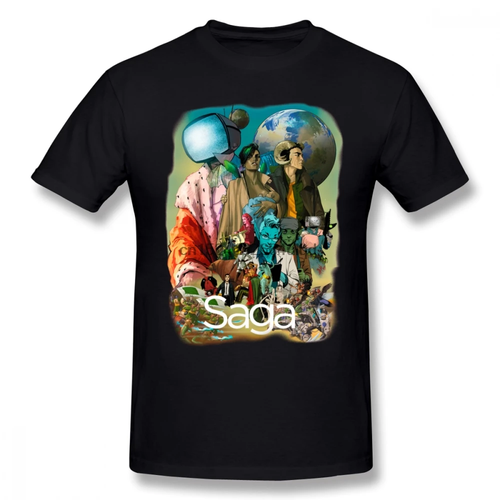 

Geek T Shirt Saga Comic Characters Geek T-Shirt Graphic 5x Tee Shirt Male Funny Short Sleeves Casual 100 Percent Cotton Tshirt