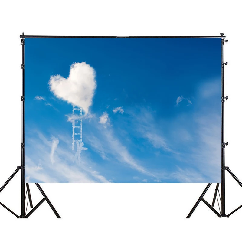 

WHISM 7X5 Feet Nature Heart-shaped Theme Photography Background Cloth Rectangle Horizontal Version Photo Studio Backdrops